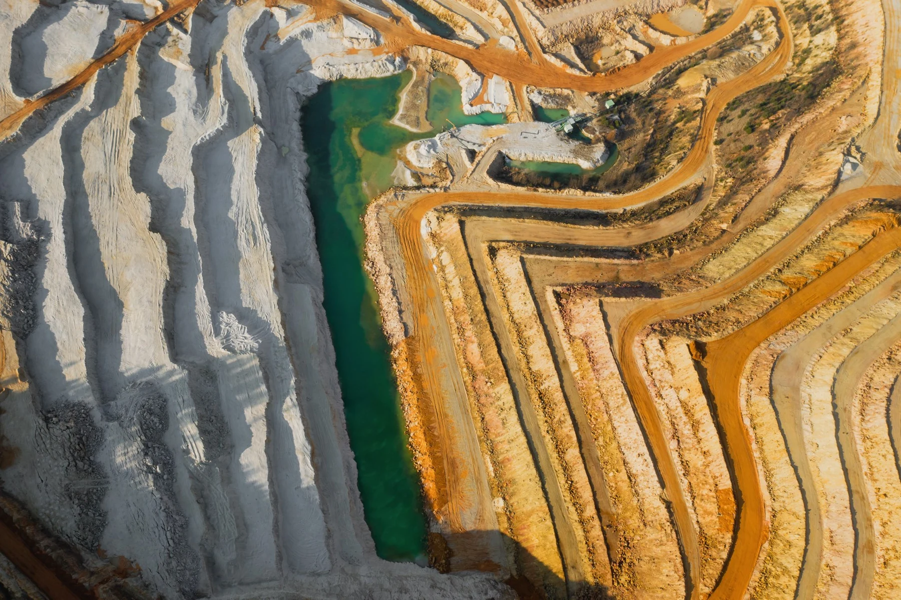Mineral extraction landscape